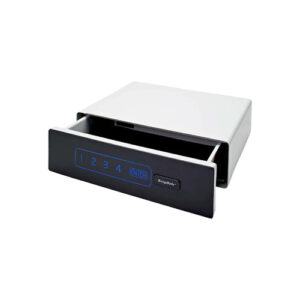 GLIDEVAULT KEYPAD PISTOL SAFE – WHITE/BLACK