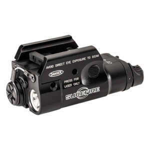 XC2-B ULTRA-COMPACT LED WEAPONLIGHT & LASER SIGHT – BLACK, RED LASER, 300 LUMENS, 1064 CANDELA