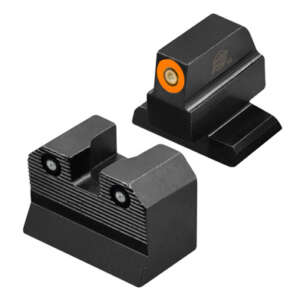 R3D 2.0 SUPPRESSOR HEIGHT NIGHT SIGHTS - BLACK, HK VP9 OR, FRONT ORANGE CIRCLE
