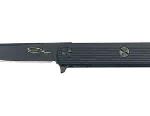 EK FOLDER – BLACK, DROP POINT, PLAIN EDGE, 4″ BLADE