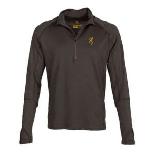 MERINO 1/4 ZIP SHIRT – MAJOR BROWN, XL