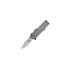 HK MICRO INCURSION OTF AUTOMATIC – GRAY, CLIP POINT, PLAIN EDGE, 1.95″ BLADE