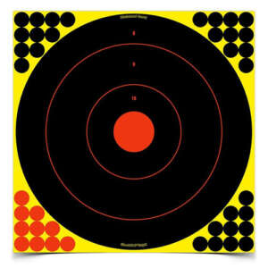 SHOOT•N•®C SELF-ADHESIVE TARGETS 17.25″ BULL’S-EYE PACK, 100 TARGETS