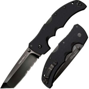 RECON 1 KNIFE – BLACK, TANTO POINT, COMBINATION EDGE, 4″ BLADE