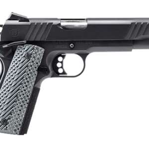 Bersa B1911 Pistol – Black | .45 ACP | 5″ Barrel | 8rd | Gray Grips