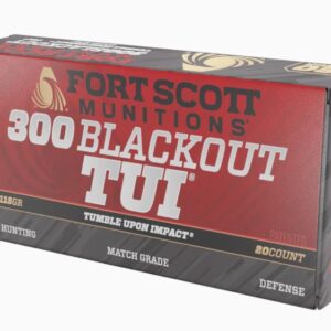 Fort Scott Munitions 300 Blackout Rifle Ammo – 115 gr | TUI | 20rd Box