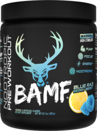 BUCKED UP PRE-WORKOUT BAMF – BLUE RAZ-BERRY BERET 30SERVING