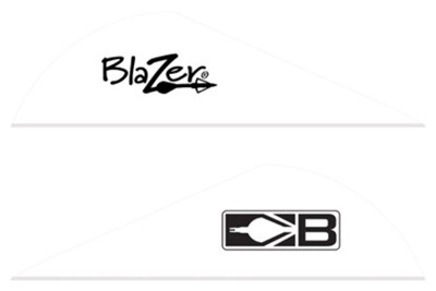 BOHNING BLAZER VANES – 2″ SOLID WHITE 36PK