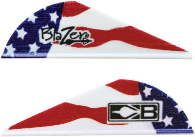 BOHNING BLAZER VANES TRUE – COLOR 2″ AMERICAN FLAG 100PK