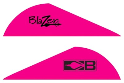 BOHNING BLAZER VANES – 2″ SOLID HOT PINK 100PK