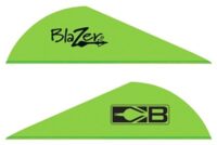 BOHNING BLAZER VANES – 2″ SOLID NEON GREEN 100PK