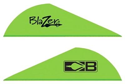 BOHNING BLAZER VANES – 2″ SOLID NEON GREEN 100PK