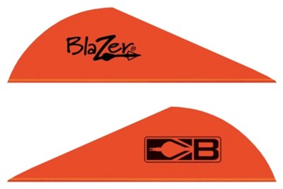 BOHNING BLAZER VANES – 2″ SOLID NEON RED 100PK