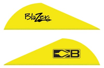 BOHNING BLAZER VANES – 2″ SOLID NEON YELLOW 100PK