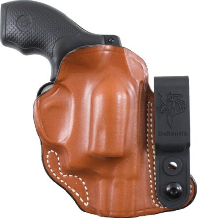 DESANTIS FLEX-TUK HOLSTER IWB – TUCKABLE LTHER J-FRAME 2″ TAN