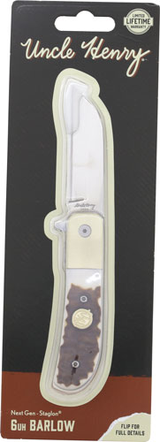 UNCLE HENRY KNIFE NEXT GEN – STAGLON 2.7″ FOLDER WHARNCLIFE