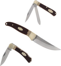 OLD TIMER FIXED/2 FOLDER COMBO - SAWCUT HANDLE GIFT TIN Q4 25'