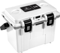 PELICAN COOLERS IM 14 QUART – WHITE/GRAY W/DRY STORAGE