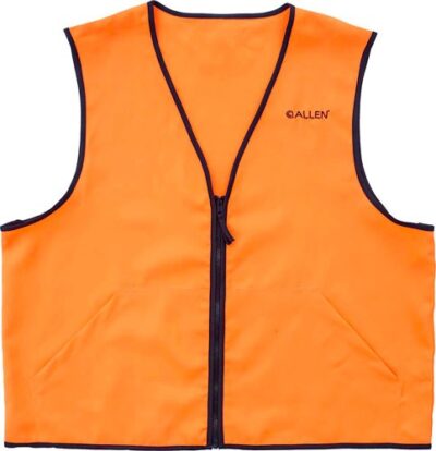 ALLEN DELUXE HUNTING VEST – ORANGE X-LARGE 2 FRONT POCKETS