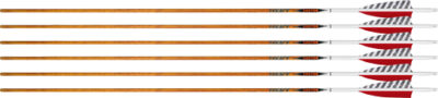 EASTON ARROW 6.5 CARBON LEGACY – 400 4″ FEATHER LEFT HELI. 6PK