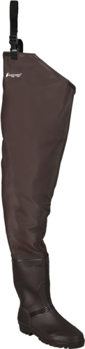 FROGG TOGGS MEN’S RANA PVC LUG – SOLE HIP WADER BROWN SIZE 11