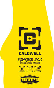 CALDWELL AR500 PRARIE DOG TRGT – 3/8″  AR500 STEEL YELLOW