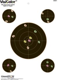 CHAMPION VISICOLOR TARGET - BULLSEYE W/4 XTRA BULLS 10-PK