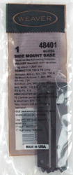 WEAVER BASE SIDE MOUNT #1 – BLACK