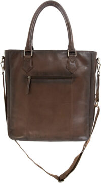 CAMELEON S&W FLAT TOTE CC – PURSE DARK BROWN