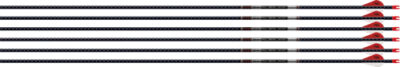 EASTON ARROW 5MM FMJ 340 W/ HO – 6-PACK W/ 2″ BLAZER VANES
