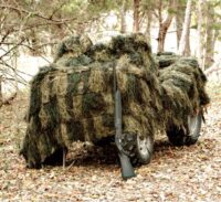 RED ROCK GHILLIE BLIND 5’X12′ – WOODLAND CAMOUFLAGE NETTING