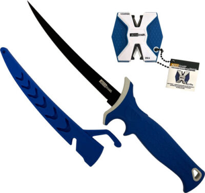 ACCUSHARP FILLET KNIFE W/ TWO- – STEP CARBIDE SHARPENER 6.5″