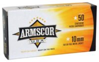 ARMSCOR 10MM 180GR FMJ – 50RD 20BX/CS MADE IN USA