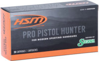 HSM PRO PISTOL 10MM 180GR – JHP 20RD 20BX/CS