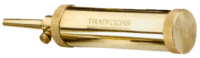 TRADITIONS DELUXE POWDER FLASK – BRASS W/30 GRAIN SPOUT
