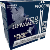 FIOCCHI STEEL 12GA 2.75″ – 1-1/8OZ #6 25RD 10BX/CS