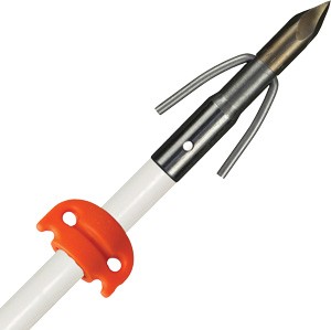 AMS BOWFISHING FIBERGLASS – ARROW CHAOS POINT WHITE W/SS