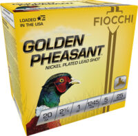 FIOCCHI GOLDEN PHEASANT 20GA – 2.75″ 1OZ #5 25RD 10BX/CS