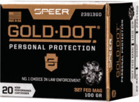 SPEER GOLD DOT 327 FEDERAL – 100GR GDHP 20RD 10BX/CS