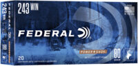 FEDERAL POWER-SHOK 243 WIN – 80GR SP 20RD 10BX/CS