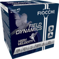 FIOCCHI 28GA 2.75″ 3/4OZ #8 – 1300FPS 25RD 10BX/CS