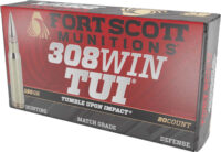 FORT SCOTT 308 WIN 150GR TUI – SOLID COPPER 20RD 10BX/CS