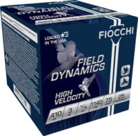 FIOCCHI HIGH VELOCITY 410 3″ – 11/16OZ #7.5 25RD 10BX/CS