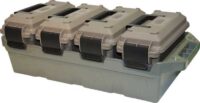 MTM 4-CAN AMMO CRATE W/ 4 .30 – CAL AMMO CANS ARMY GRN/DK ERTH