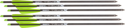 BEAR-X TRUEX CROSSBOW BOLTS – 20″ CARBON 6PK