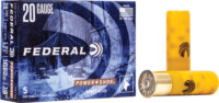 FEDERAL POWER SHOK 20GA 2.75″ – 7/8OZ SABOT SLUG 5RD 50BX/CS