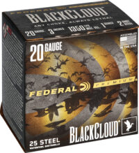 FEDERAL BLACK CLOUD 20GA 3″ – 1OZ #2 1350FPS 25RD 10BX/CS