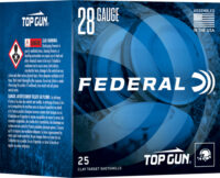FEDERAL TOP GUN 28GA 2.75″ 3/4 – OZ #8 1330FPS 250RD CASE LOT