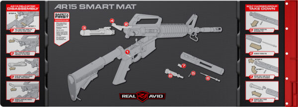 REAL AVID SMART MAT AR15 W/ – PARTS KEEPER 43″X16″ NEOPRENE