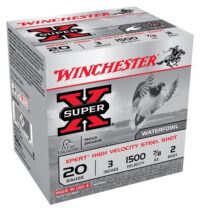WINCHESTER XPERT STEEL 20GA 3″ – 7/8OZ #2 1500FPS 25RD 10BX/CS